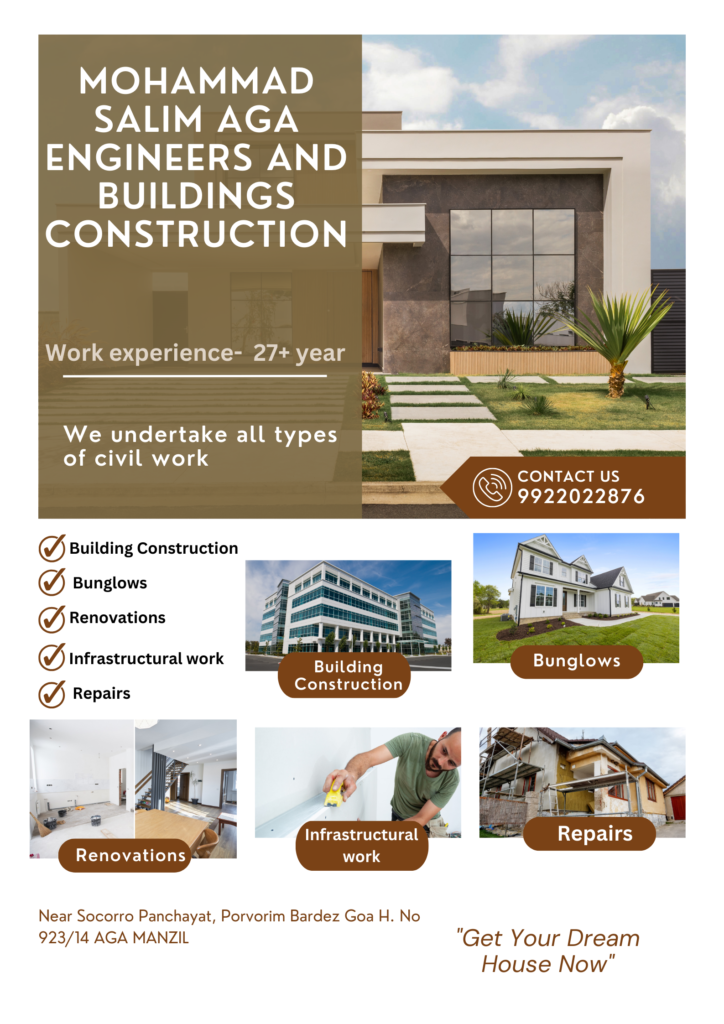 MOHAMMAD SALIM AGA ENGINEERS AND BUILDINGS CONSTRUCTION